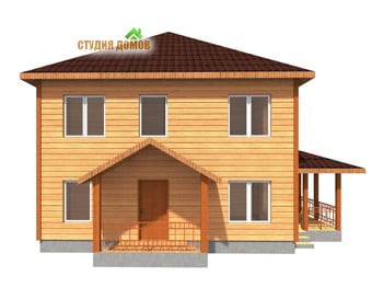 Жилой дом из бруса №1 9x11,4 м Жилой дом из бруса №1 9x11,4 м