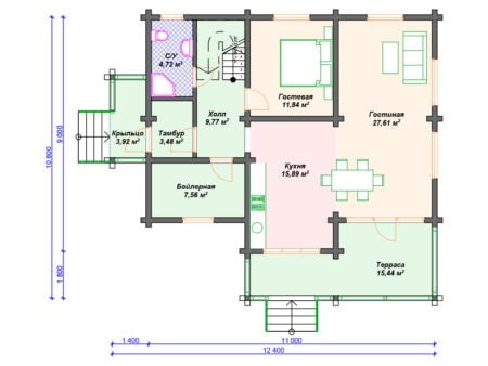 Проект дома ДС-119 (176.48 кв.м) Проект дома ДС-119 (176.48 кв.м)