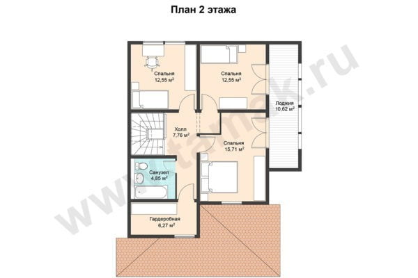 Каркасно-панельный дом Каринтия ПД-303-1-157 Каркасно-панельный дом Каринтия ПД-303-1-157
