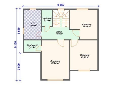 Проект дома И-009 (162.97 кв.м) Проект дома И-009 (162.97 кв.м)