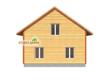 Жилой дом из бруса №3 8x10 м Жилой дом из бруса №3 8x10 м