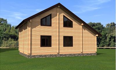 Проект дома из бруса №АС-09 Проект дома из бруса №АС-09