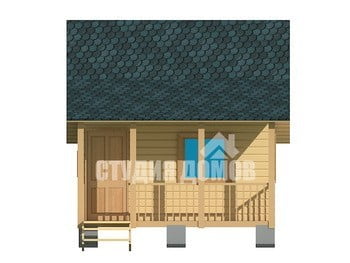 Баня из бруса №17 7,8x6 м Баня из бруса №17 7,8x6 м