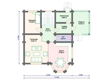 Проект дома ДО-049 (140.47 кв.м) Проект дома ДО-049 (140.47 кв.м)