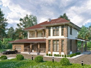 Проект дома К-233 (272.77 кв.м) Проект дома К-233 (272.77 кв.м)