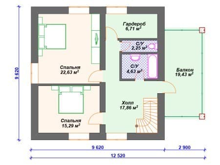 Проект дома К-117 (172.74 кв.м) Проект дома К-117 (172.74 кв.м)