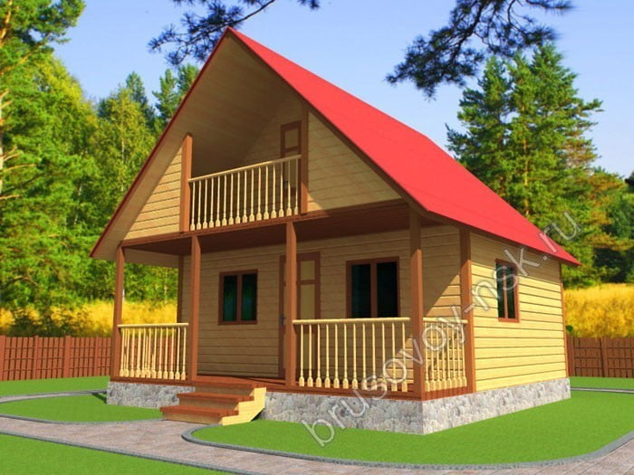 Дом из бруса «Илья» Дом из бруса «Илья»