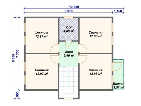 Проект дома И-013 (150.03 кв.м) Проект дома И-013 (150.03 кв.м)