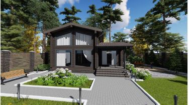 Проект дома из бруса №882 Проект дома из бруса №882