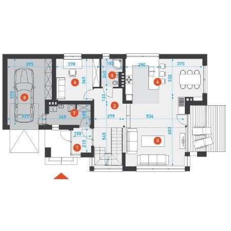 Проект дома из сип панелей С характером Проект дома из сип панелей С характером