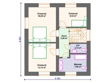 Проект дома К-132 (132.71 кв.м) Проект дома К-132 (132.71 кв.м)