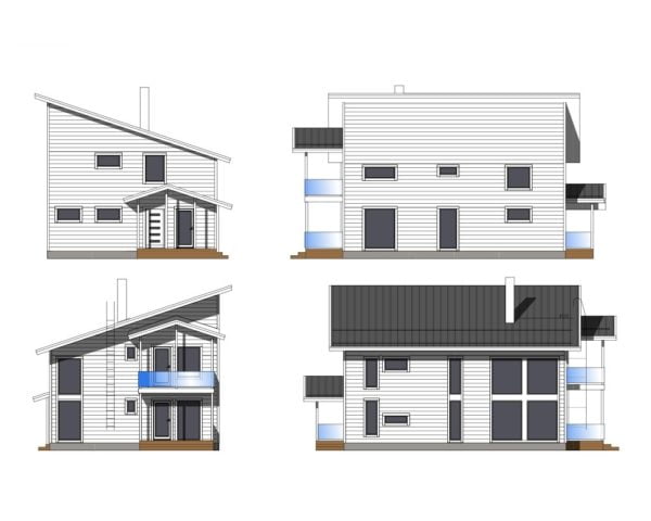 Дом из бруса Чекмагуш 189 Дом из бруса Чекмагуш 189