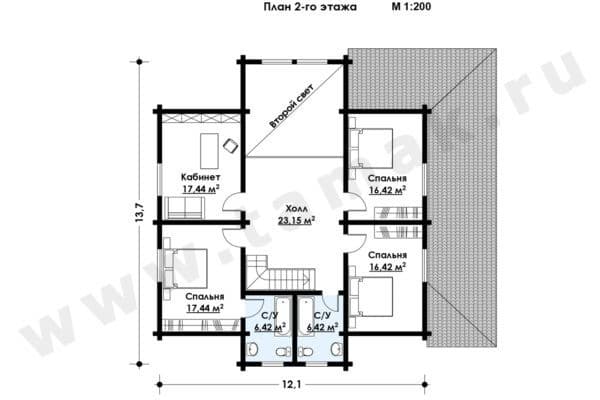 Дом из клееного бруса БД-78-1-269 Дом из клееного бруса БД-78-1-269