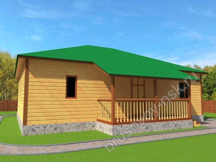 Баня из бруса «Алла» Баня из бруса «Алла»