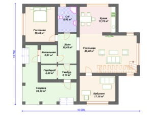 Проект дома К-219 (260.55 кв.м) Проект дома К-219 (260.55 кв.м)