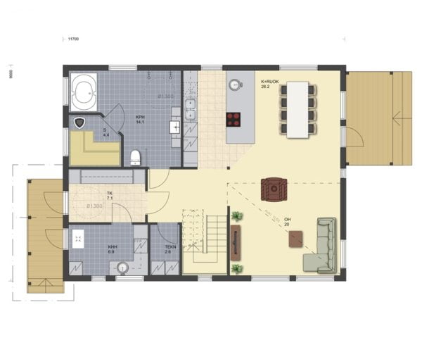 Дом из бруса Чекмагуш 189 Дом из бруса Чекмагуш 189