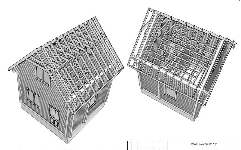 Проект дома из бруса №1048 Проект дома из бруса №1048