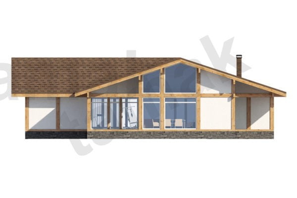 Фахверковый дом ФБН-1-1-230 / Бассейн Фахверковый дом ФБН-1-1-230 / Бассейн