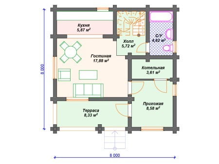 Проект дома ДО-063 (107.16 кв.м) Проект дома ДО-063 (107.16 кв.м)