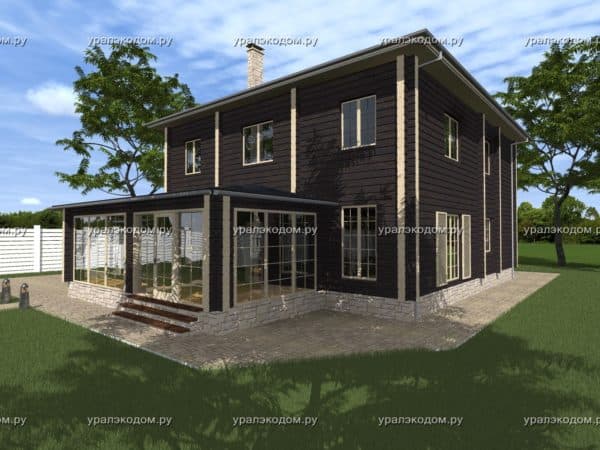 Дом из бруса Алаторка 11+4 на 14+3 314(240 м2) Дом из бруса Алаторка 11+4 на 14+3 314(240 м2)