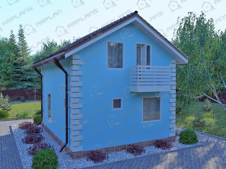 Проект дома К-125 (71.23 кв.м) Проект дома К-125 (71.23 кв.м)