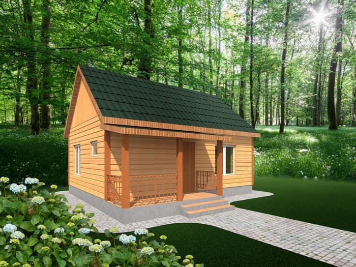 Дачный дом №9 6x8 м Дачный дом №9 6x8 м