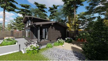 Проект дома из бруса №882 Проект дома из бруса №882