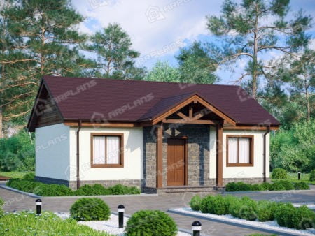 Проект дома К-205 (56.25 кв.м) Проект дома К-205 (56.25 кв.м)