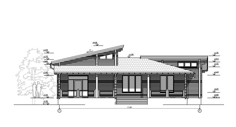 Проект дома из бруса №854 Проект дома из бруса №854