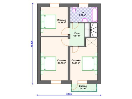 Проект дома К-126 (157.53 кв.м) Проект дома К-126 (157.53 кв.м)