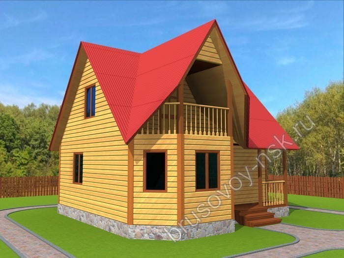 Дом из бруса «Степан» Дом из бруса «Степан»