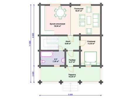 Проект дома ДС-053 (177.35 кв.м) Проект дома ДС-053 (177.35 кв.м)