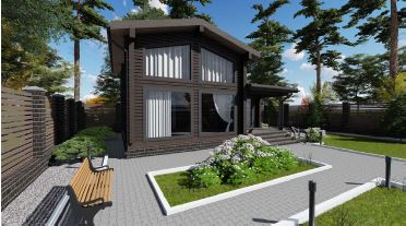 Проект дома из бруса №882 Проект дома из бруса №882