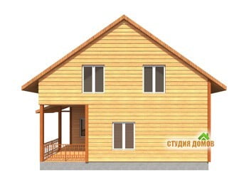 Жилой дом из бруса №6 9x12 м Жилой дом из бруса №6 9x12 м