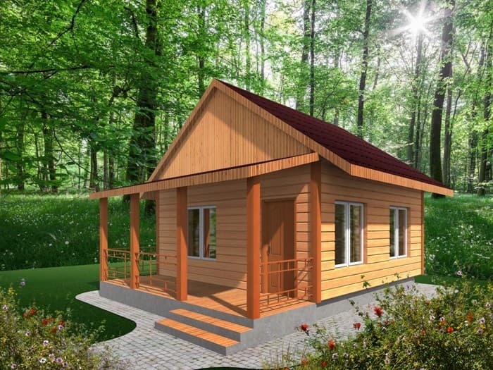 Дачный дом №8 6x8 м Дачный дом №8 6x8 м