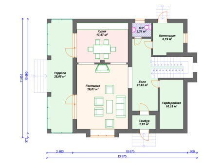 Проект дома К-131 (228.03 кв.м) Проект дома К-131 (228.03 кв.м)