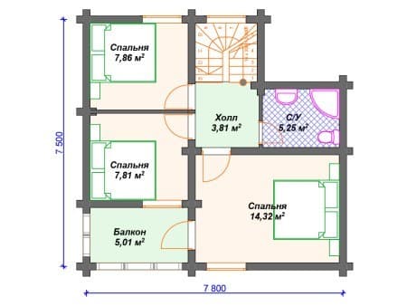 Проект дома ДО-055 (112.49 кв.м) Проект дома ДО-055 (112.49 кв.м)