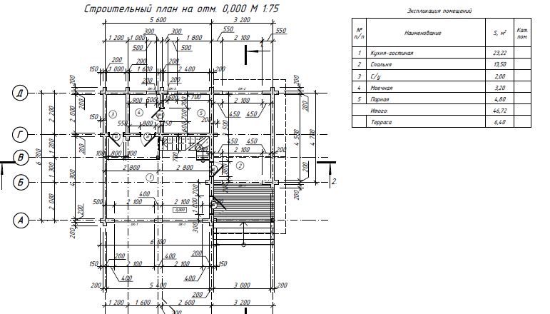 Проект дома из бруса №882 Проект дома из бруса №882