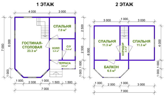 Дом из бруса «Степан» Дом из бруса «Степан»