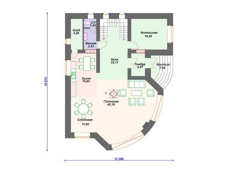 Проект дома К-088 (242.67 кв.м) Проект дома К-088 (242.67 кв.м)