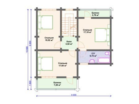 Проект дома ДС-122 (188.82 кв.м) Проект дома ДС-122 (188.82 кв.м)