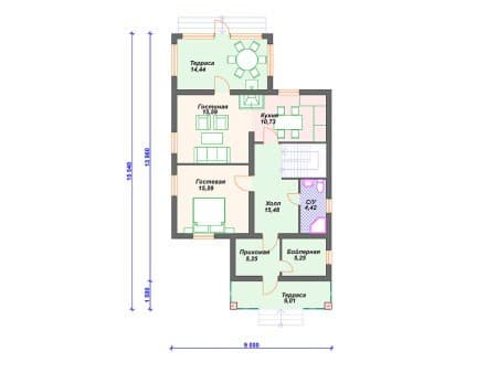 Проект дома К-089 (152.64 кв.м) Проект дома К-089 (152.64 кв.м)