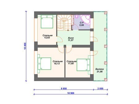Проект дома К-096 (176.47 кв.м) 2 Проект дома К-096 (176.47 кв.м) 2