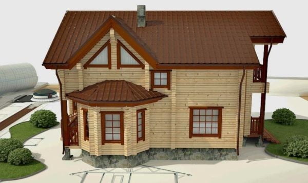 Проект дома из бруса Камелик Проект дома из бруса Камелик