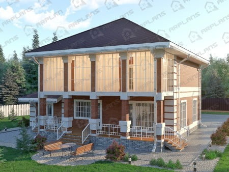 Проект дома К-101 (275.34 кв.м) Проект дома К-101 (275.34 кв.м)