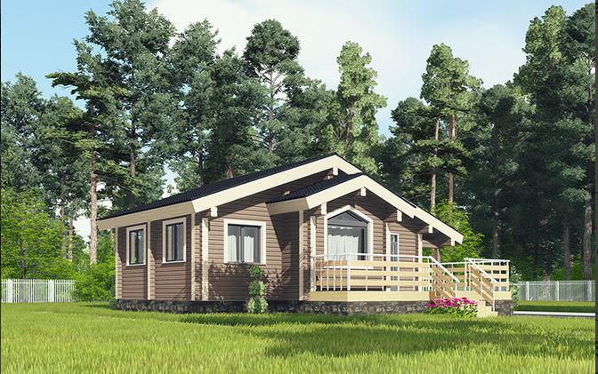 Проект дома из бруса №543 Проект дома из бруса №543