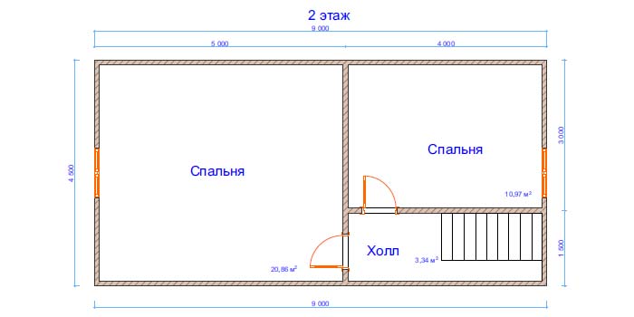 Дом из бруса №30 9x8,5 м Дом из бруса №30 9x8,5 м