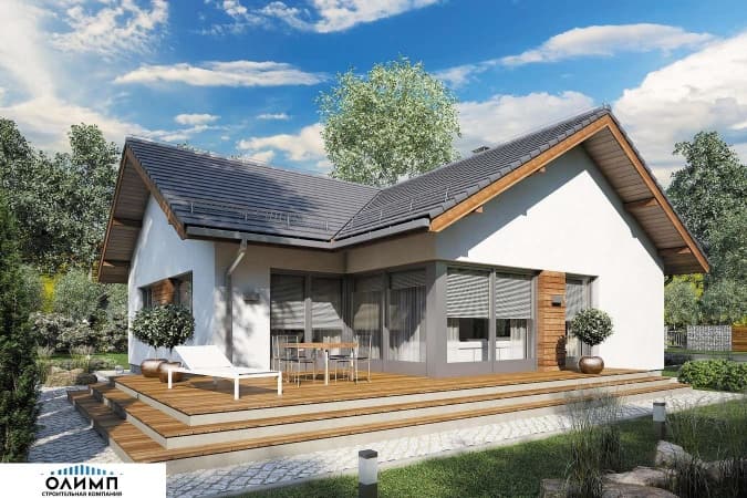 Проект дома с террасой Устькурдюм Проект дома с террасой Устькурдюм