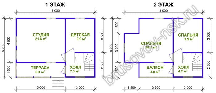 Дом из бруса «Никита» Дом из бруса «Никита»