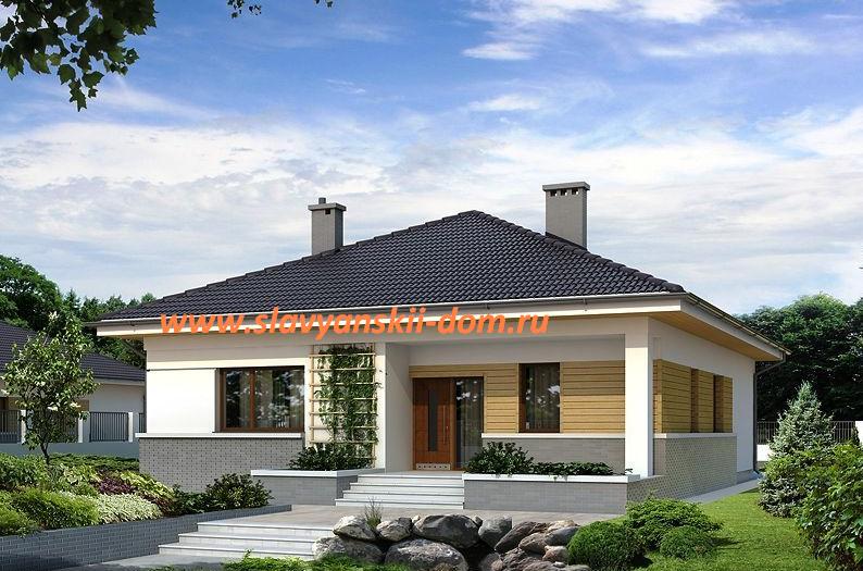 Проект "ДЧ-11": дачный каркасный дом по канадской технологии Проект "ДЧ-11": дачный каркасный дом по канадской технологии